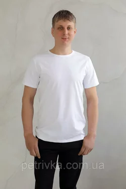 Молодіжна базова футболка Casual білого кольору